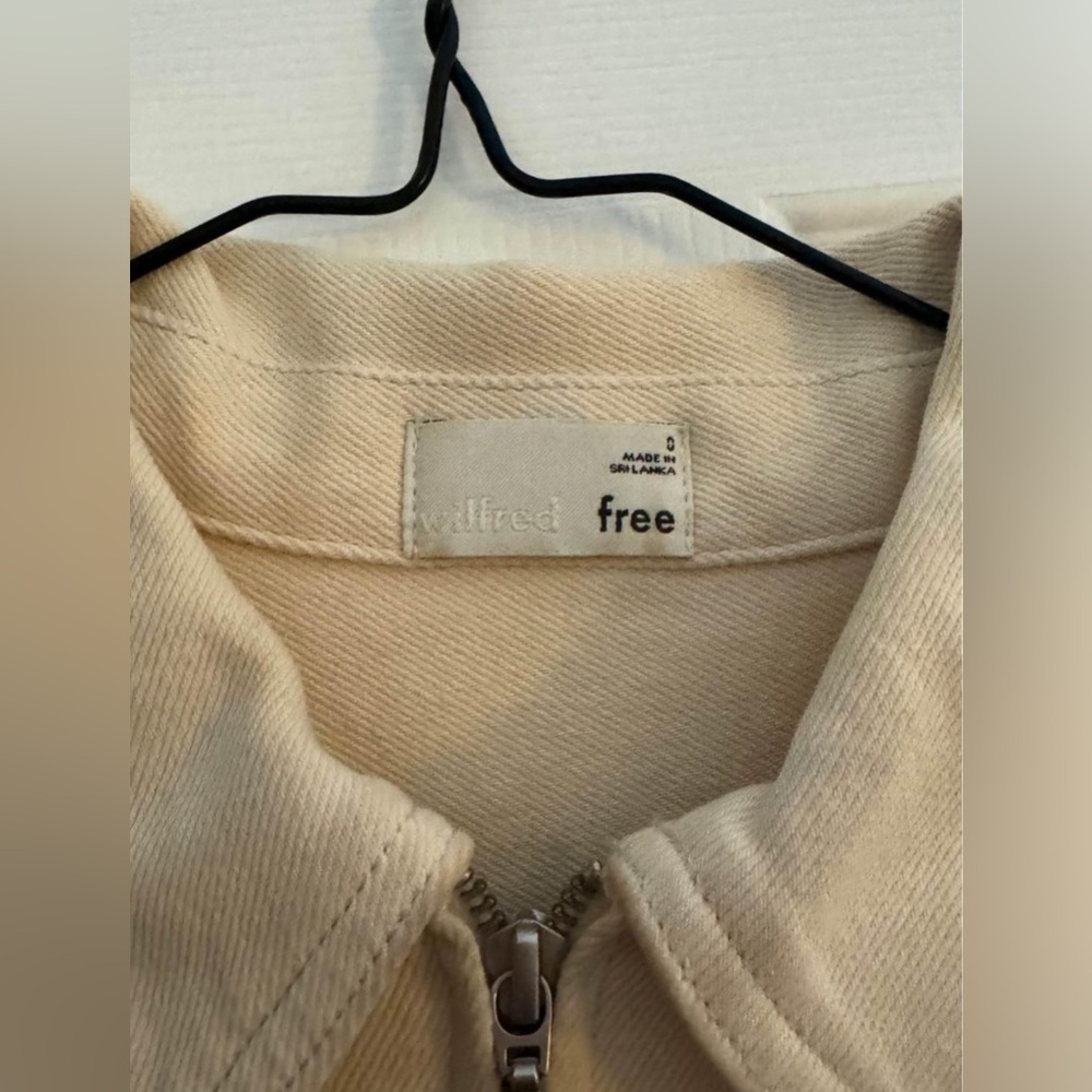 Wilfred cream jumpsuit size 0 (aritizia)